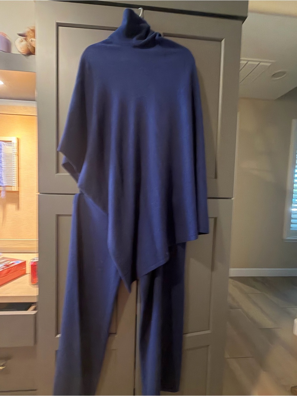 Zara 3pc Pant Set asymmetric poncho, camisole NWT